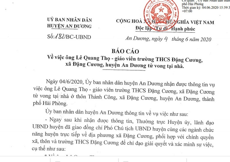 Phát hiện một thầy giáo dạy nhạc tử vong tại nhà