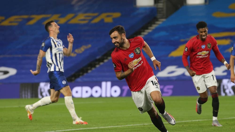 Bruno Fernandes lập cú đúp, MU đại thắng Brighton