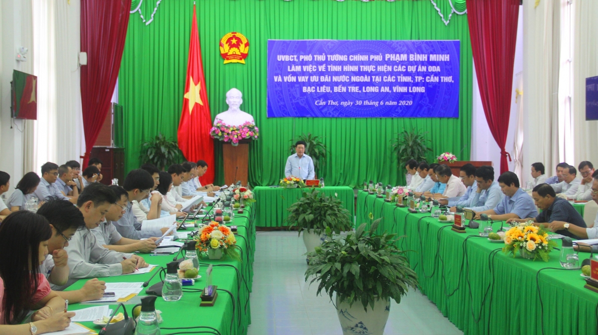 Phó Thủ tướng làm việc với các địa phương ĐBSCL về các dự án ODA
