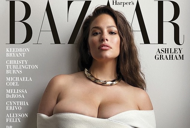 “Siêu mẫu béo” Ashley Graham nóng bỏng trên bìa tạp chí