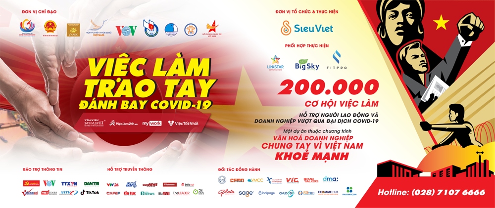 200.000 cơ hội việc làm hỗ trợ người lao động vượt qua đại dịch