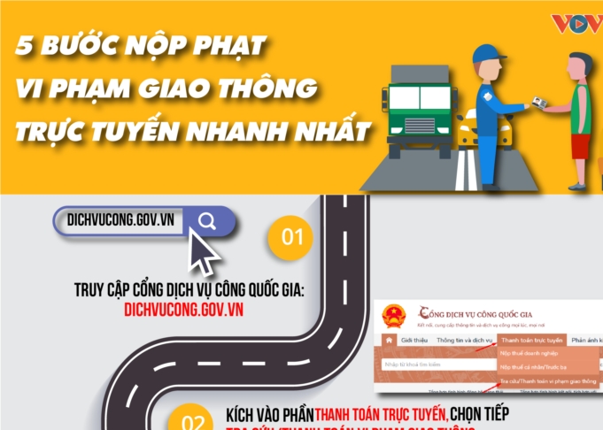 5 bước nộp phạt vi phạm giao thông trực tuyến nhanh nhất