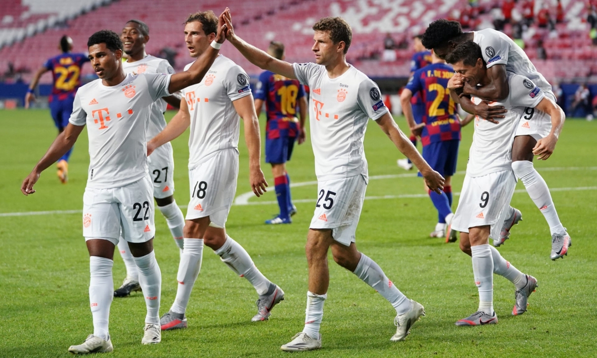 "Đè bẹp" Barca 8-2 ở Lisbon, Bayern hiên ngang tiến vào bán kết Champions League