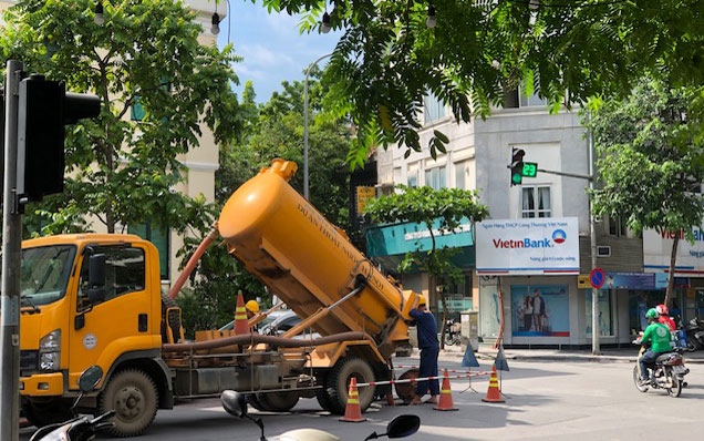 Hà Nội xây bể chứa chống úng ngập ở các "điểm đen" vào mùa mưa