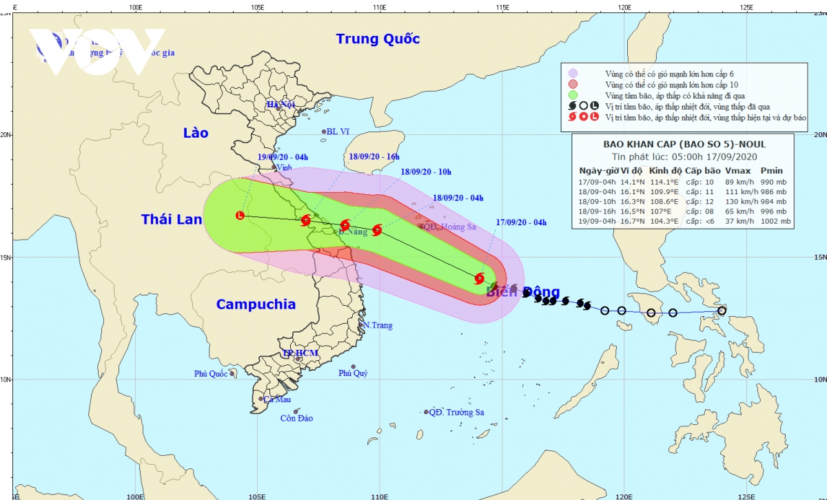 Storm Noul to bring heavy rain from September 17 afternoon