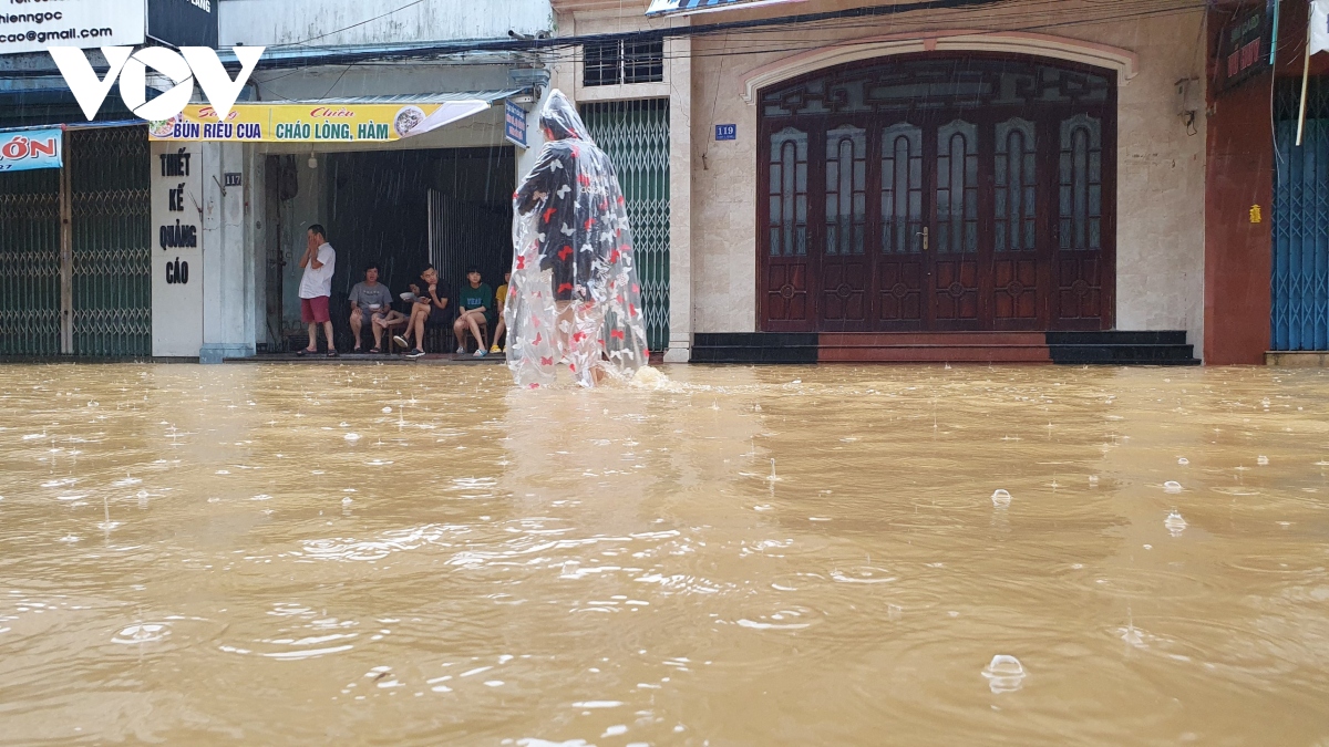 thanh pho hue ngap trong nuoc lu, nguoi dan di lai bang thuyen hinh anh 6