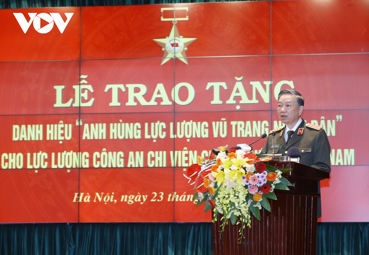  cong hien cua luc luong cong an chi vien cho chien truong mien nam rat quan trong hinh anh 1