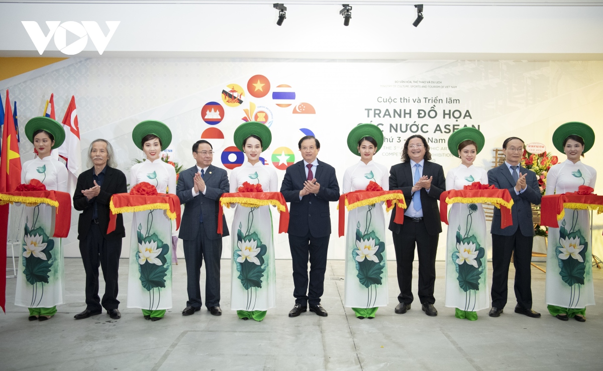 trien lam tranh do hoa cac nuoc asean lan thu 3 - viet nam 2020 hinh anh 1