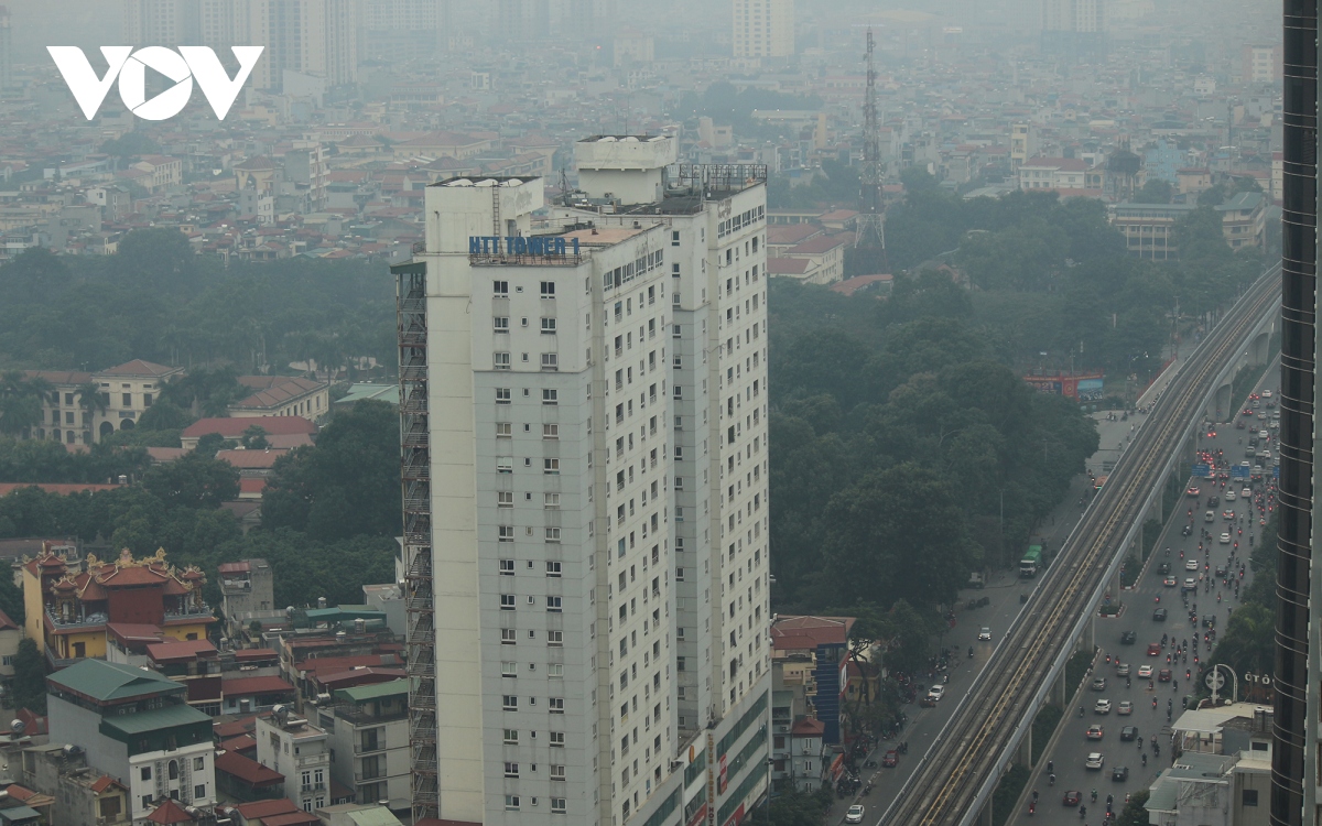 thanh pho ha noi mo mit vi o nhiem khong khi hinh anh 11