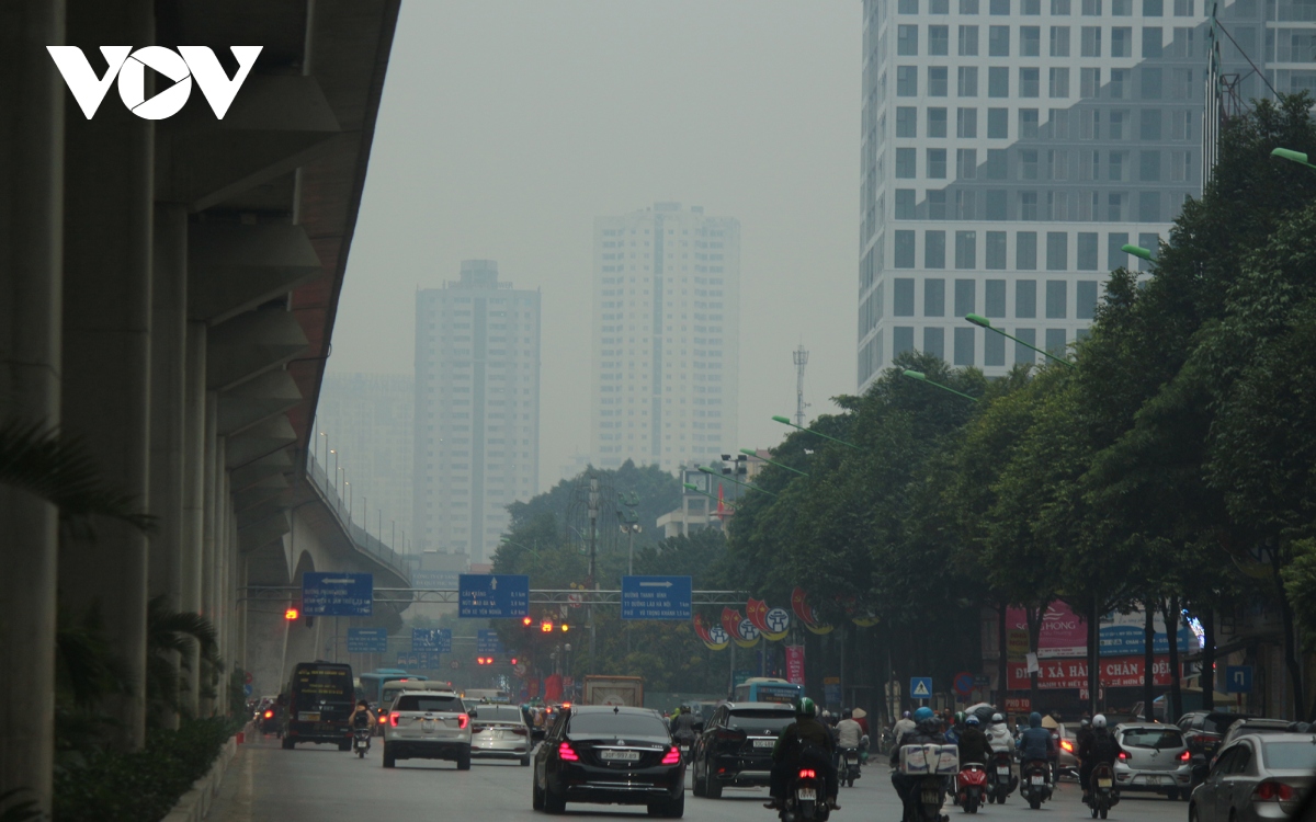 thanh pho ha noi mo mit vi o nhiem khong khi hinh anh 10