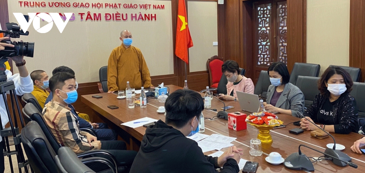 Buddhists pray online due to COVID-19 outbreak
