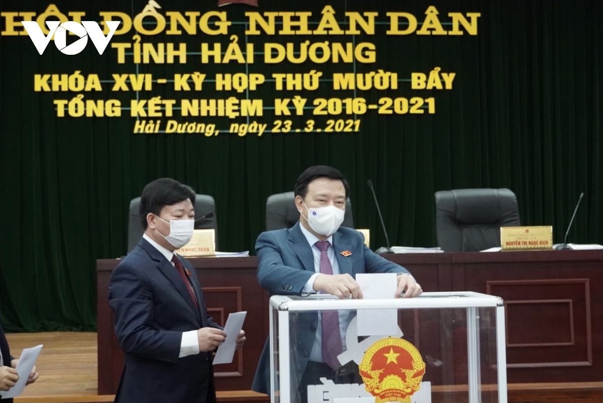 Ong pham xuan thang duoc bau giu chuc chu tich hDnd tinh hai duong hinh anh 1