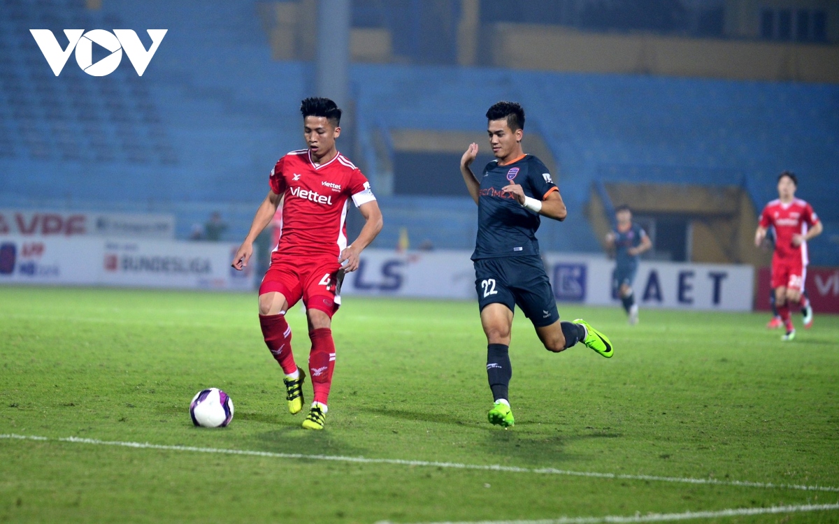 chum anh que ngoc hai ghi ban dau tien, viettel da biet thang o v-league hinh anh 1