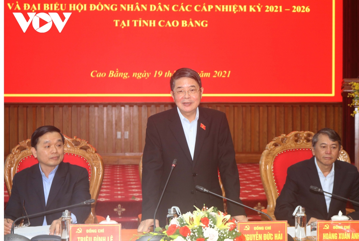 pho chu tich quoc hoi nguyen Duc hai kiem tra cong tac bau cu tai cao bang hinh anh 1