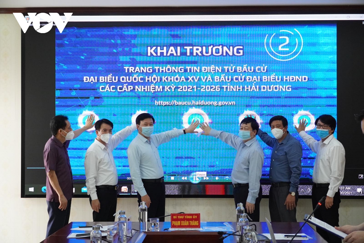 Hải Dương khai trương trang thông tin điện tử phục vụ bầu cử | VOV.VN