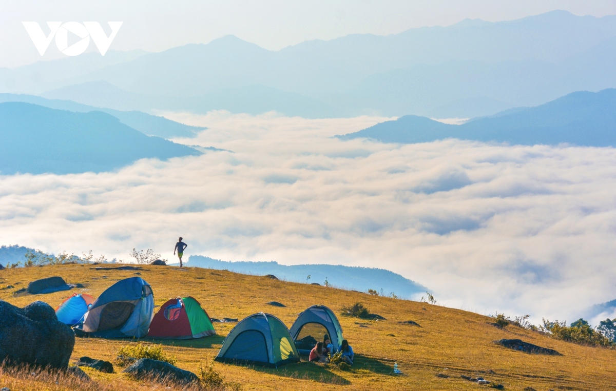 Dịch vụ cắm trại xuyên Tết nở rộ giá trung bình chỉ vài trăm nghìnngười  mà thoải mái đổi gió