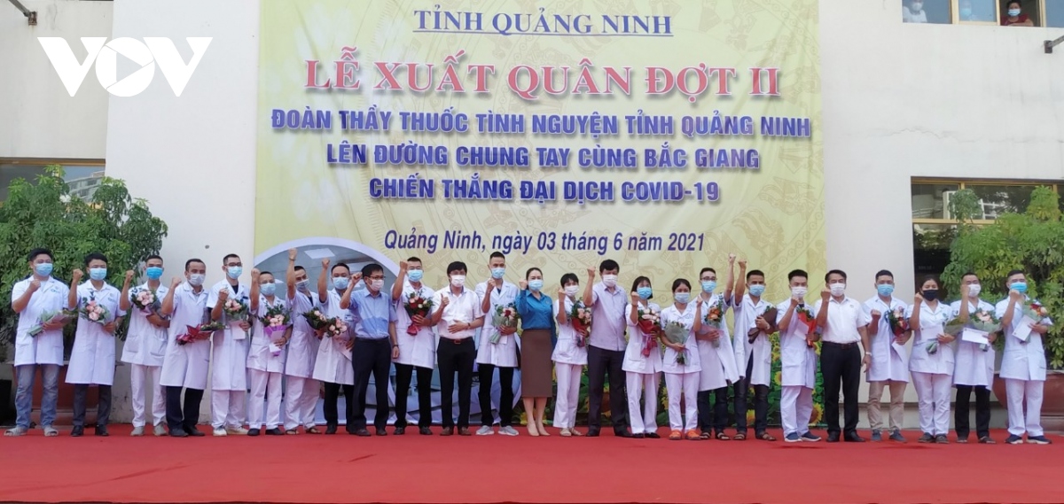 quang ninh, phu tho tiep tuc chi vien cho tam dich bac giang hinh anh 1