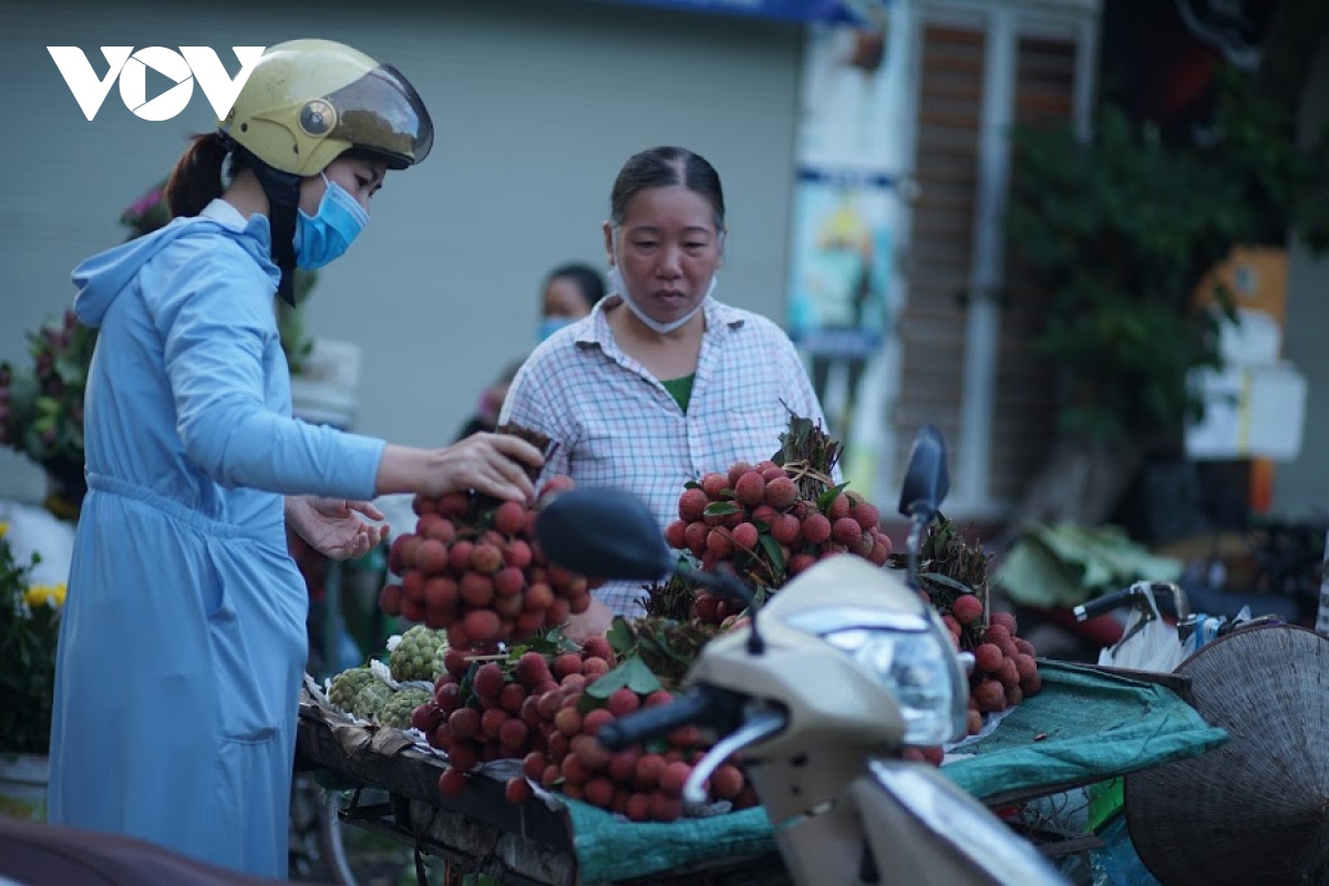 nguoi ha noi di cho som mua ruou nep, banh tro trong tet Doan ngo hinh anh 13