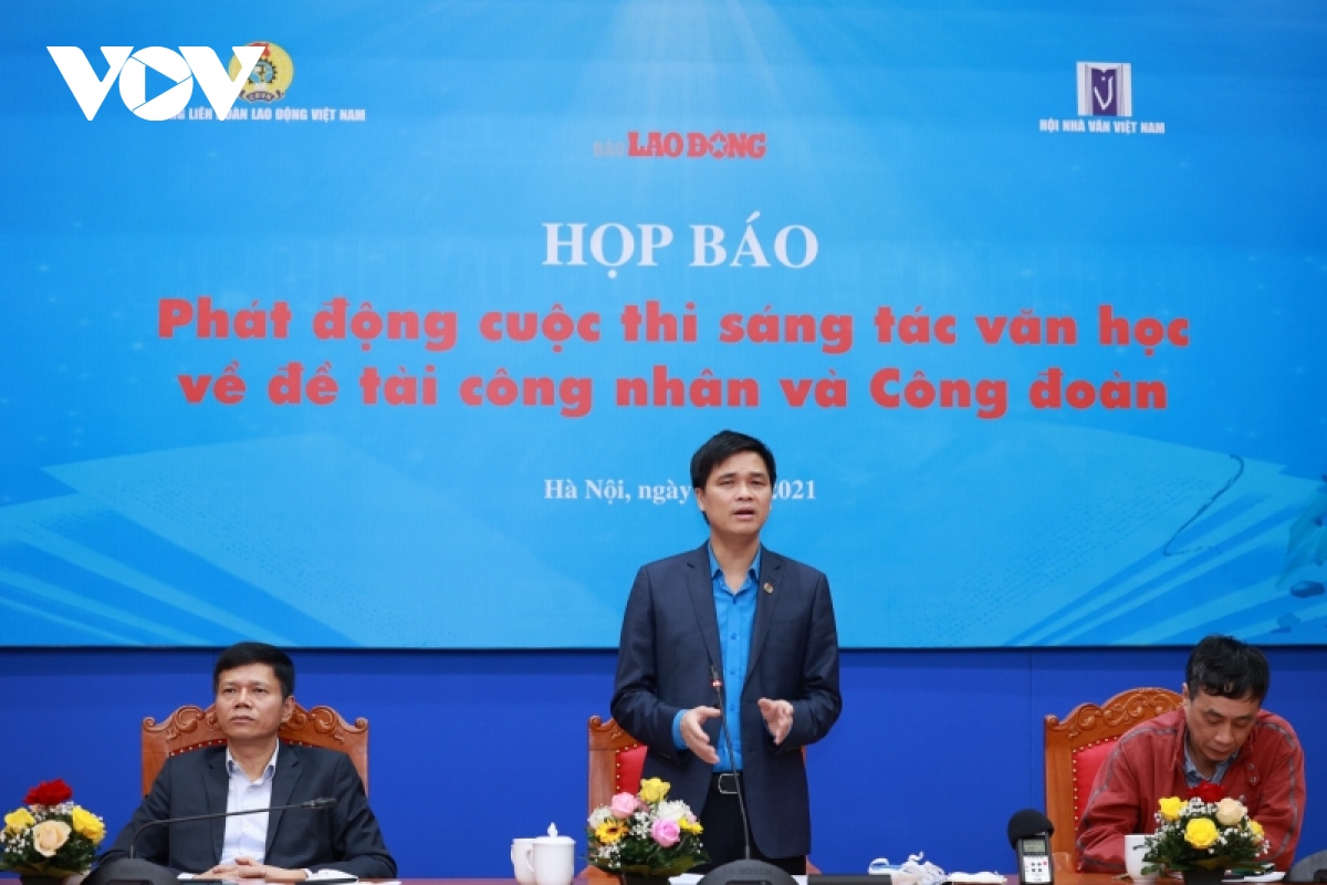 phat dong cuoc thi sang tac van hoc ve de tai cong nhan, cong doan hinh anh 1