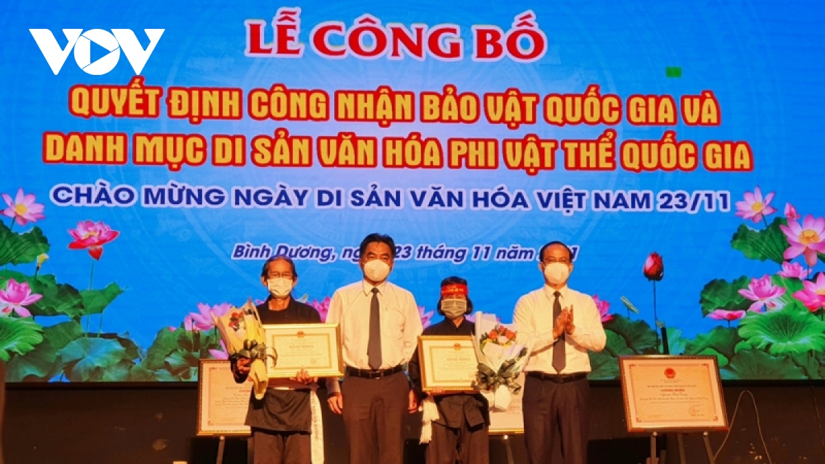 binh duong cong bo bao vat quoc gia va di san van hoa phi vat the quoc gia hinh anh 1