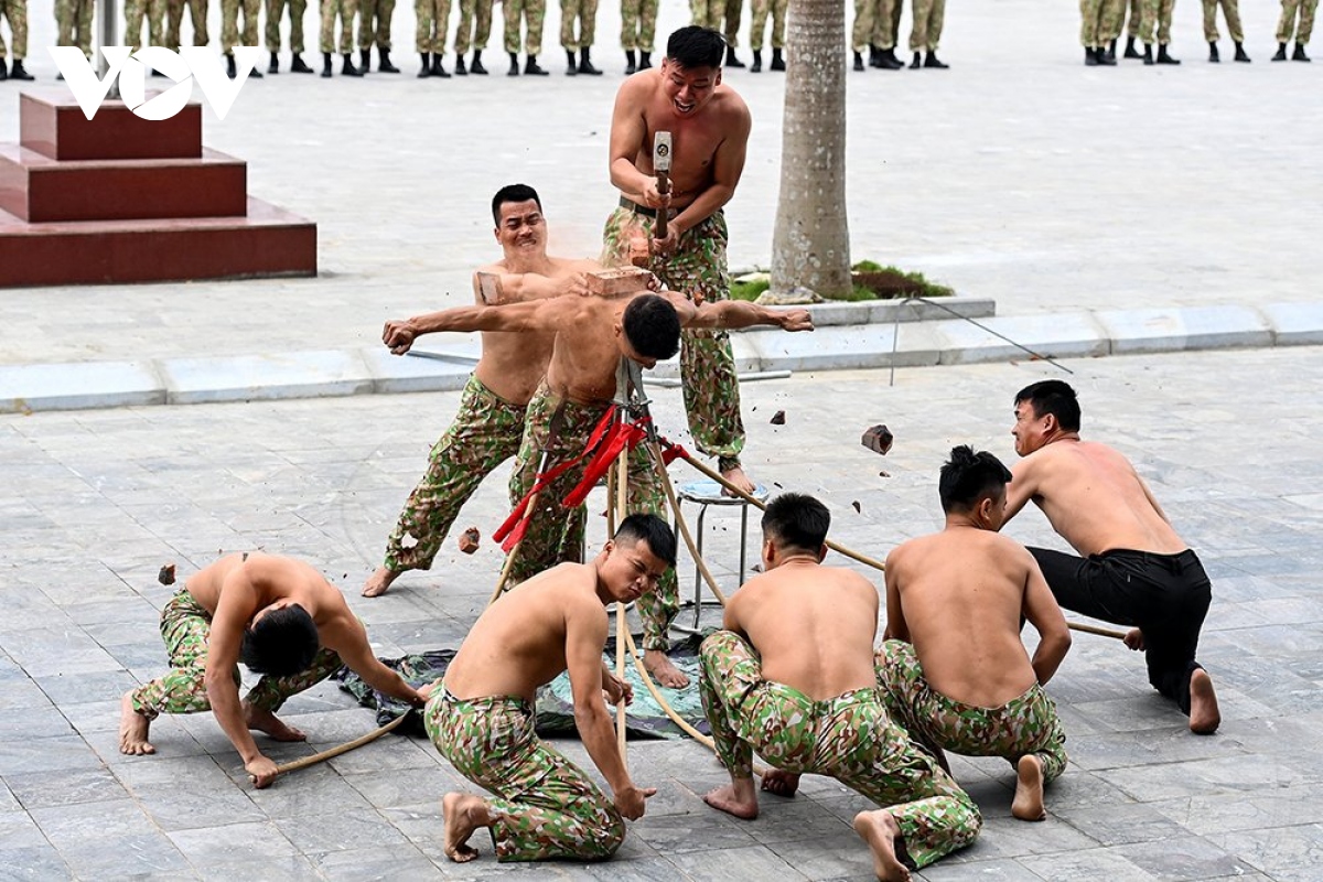 Những màn võ thuật cực đỉnh của các chiến sỹ mũ nồi xanh - Ảnh 13.