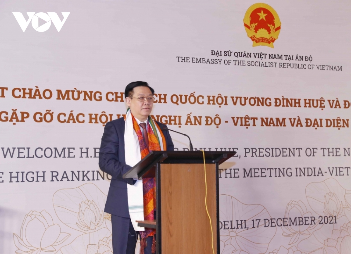 chu tich quoc hoi vuong Dinh hue gap go cac hoi huu nghi An Do - viet nam hinh anh 2