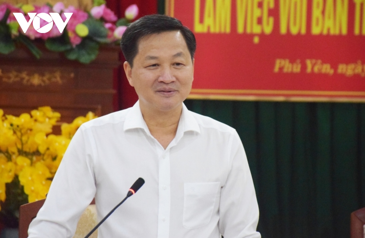 pho thu tuong le minh khai lam viec voi ban thuong vu tinh uy phu yen hinh anh 1