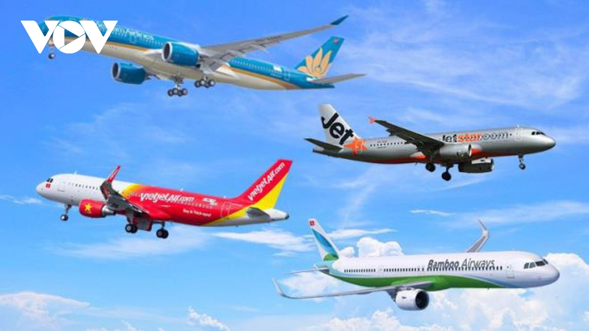 Major international air routes in operation