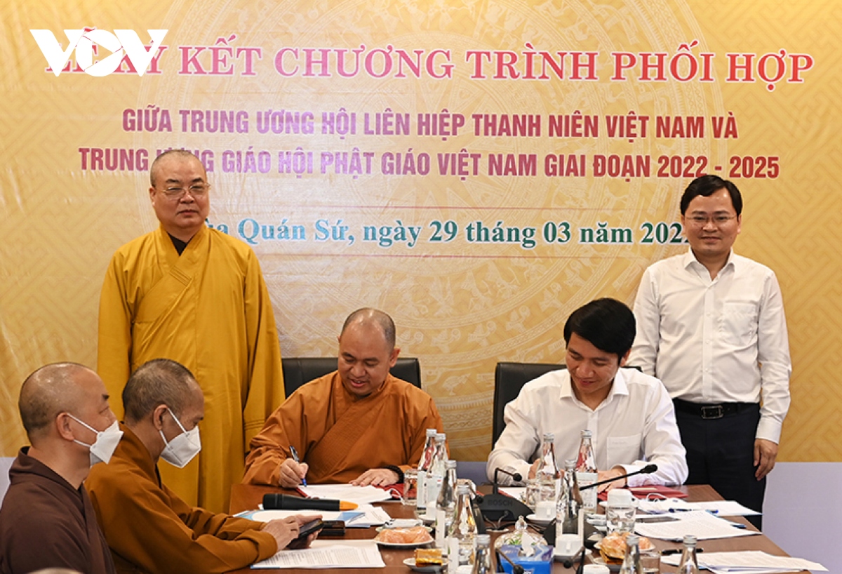 Giáo hội Phật giáo và Hội LHTN Việt Nam ký kết chương trình hoạt động