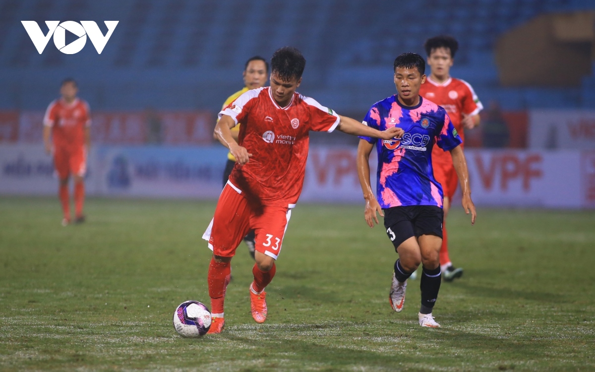 viettel fc 2-0 sai gon fc geovane va pedro gieo sau cho doi bong cu hinh anh 1