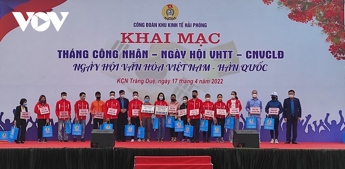 nhieu hoat dong trong thang cong nhan tai khu kinh te hai phong hinh anh 1