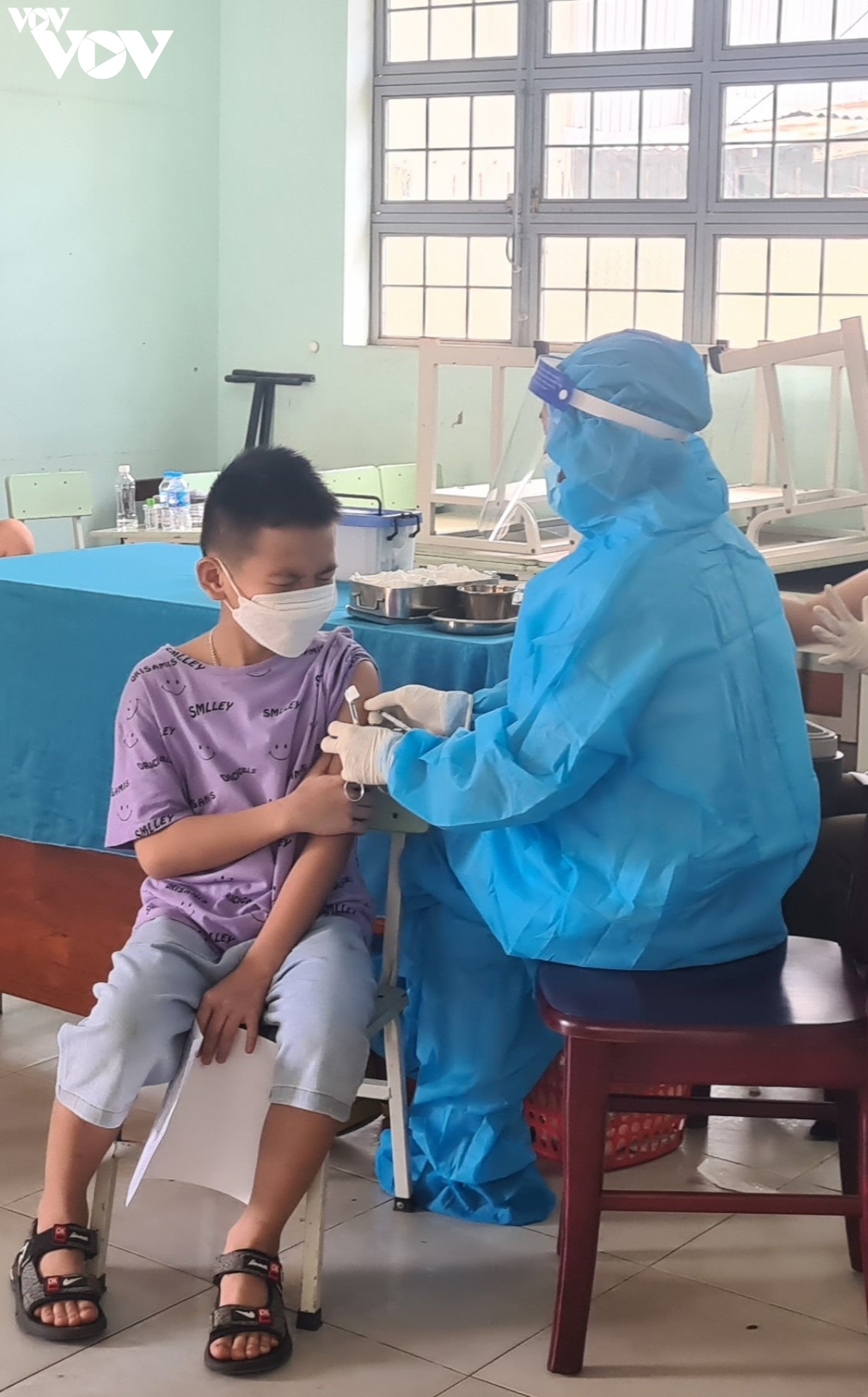 Gia Lai bắt đầu tiêm vaccine COVID-19 đợt 1 cho 39.400 trẻ em 5 đến dưới 12 tuổi