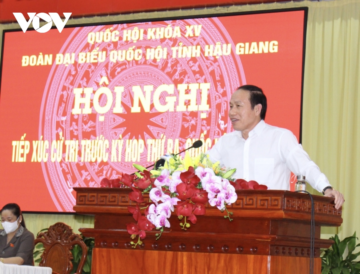  Doan Dai bieu quoc hoi tinh hau giang gap go, tiep xuc cu tri hinh anh 1