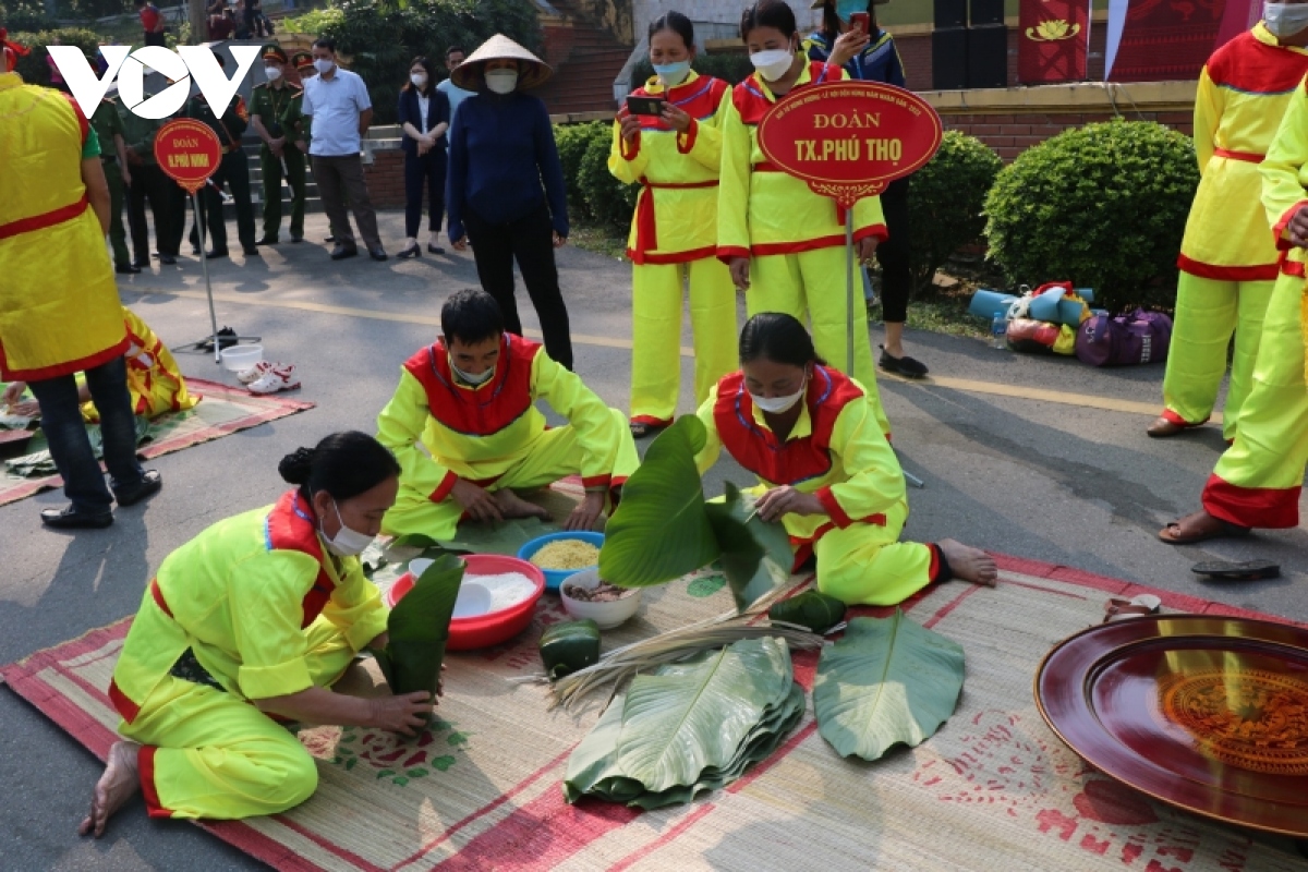 soi noi hoi thi goi, nau banh chung va gia banh giay tinh phu tho lan thu ix hinh anh 2