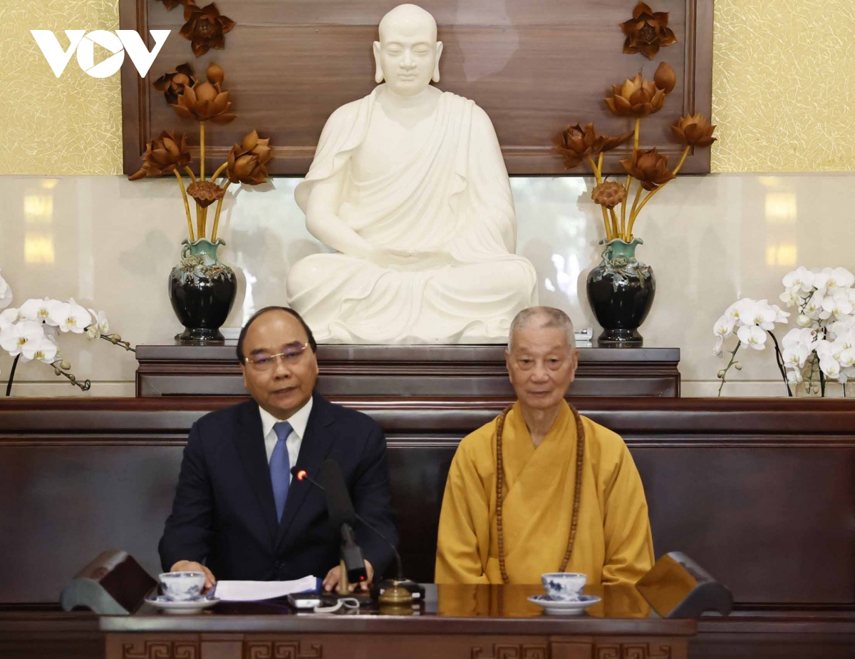 Chủ tịch nước Nguyễn Xuân Phúc chúc mừng Đại lễ Phật đản tại TPHCM ...