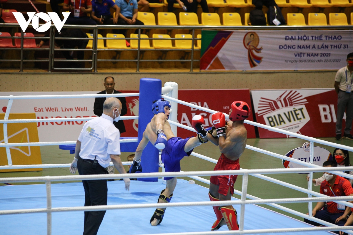 vo si kick boxing viet nam ha guc doi thu, gianh diem tuyet doi tai sea games 31 hinh anh 10