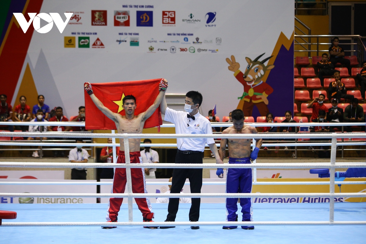 vo si kick boxing viet nam ha guc doi thu, gianh diem tuyet doi tai sea games 31 hinh anh 6