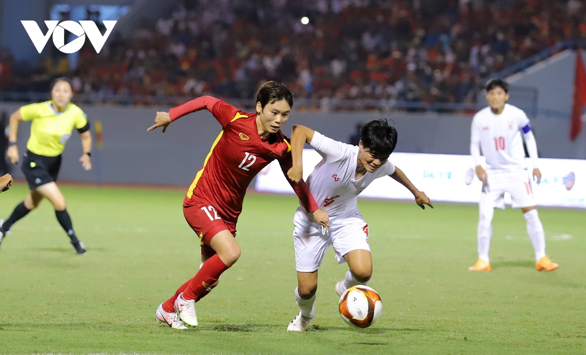 sea games 31 san cam pha chay ruc mung tuyen nu viet nam vao chung ket hinh anh 5