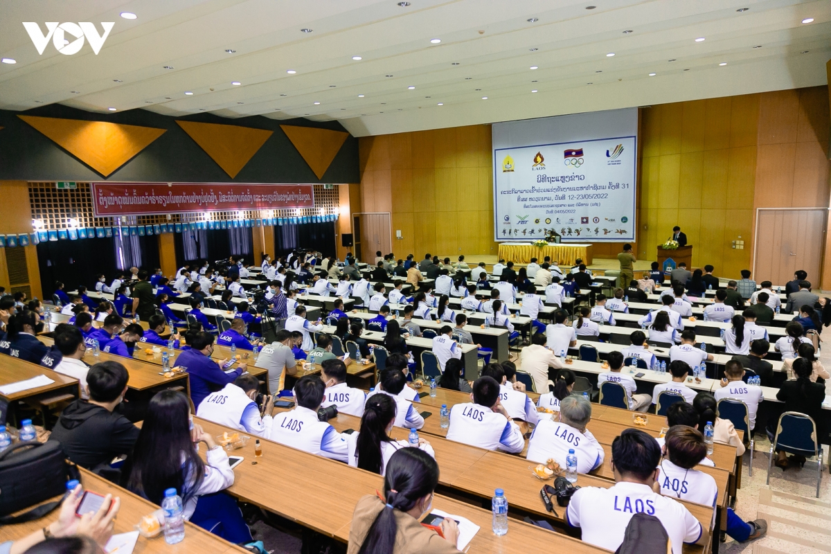 Đoàn thể thao Lào xuất quân tham dự SEA Games 31