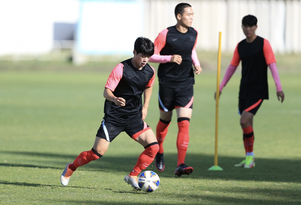 hoc tro cu cua thay park va thay gong cung u23 han quoc chuan bi dau u23 viet nam hinh anh 12