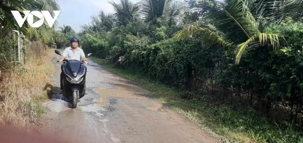 xa dao tam hiep ben tre khon kho di lai tren tuyen duong day o ga, o voi hinh anh 5