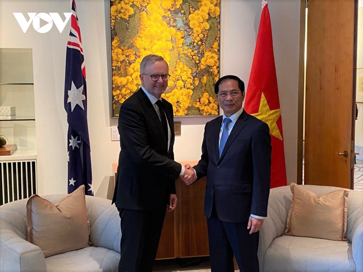 Bộ trưởng Ngoại giao Bùi Thanh Sơn chào xã giao Thủ tướng Australia