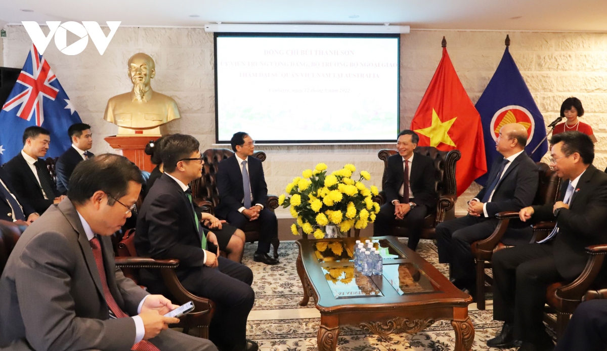 bộ trưởng ngoại giao bùi thanh sơn thăm Đại sứ quán tại australia hình ảnh 1 bo truong ngoai giao bui thanh son tham Dai su quan tai australia hinh anh 1