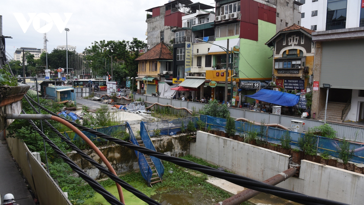 can canh du an duong sat nhon - ga ha noi cham tien do, bo hoang cho co moc hinh anh 10