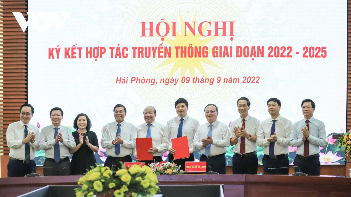 VOV và Hải Phòng ký kết hợp tác truyền thông giai đoạn 2022-2025