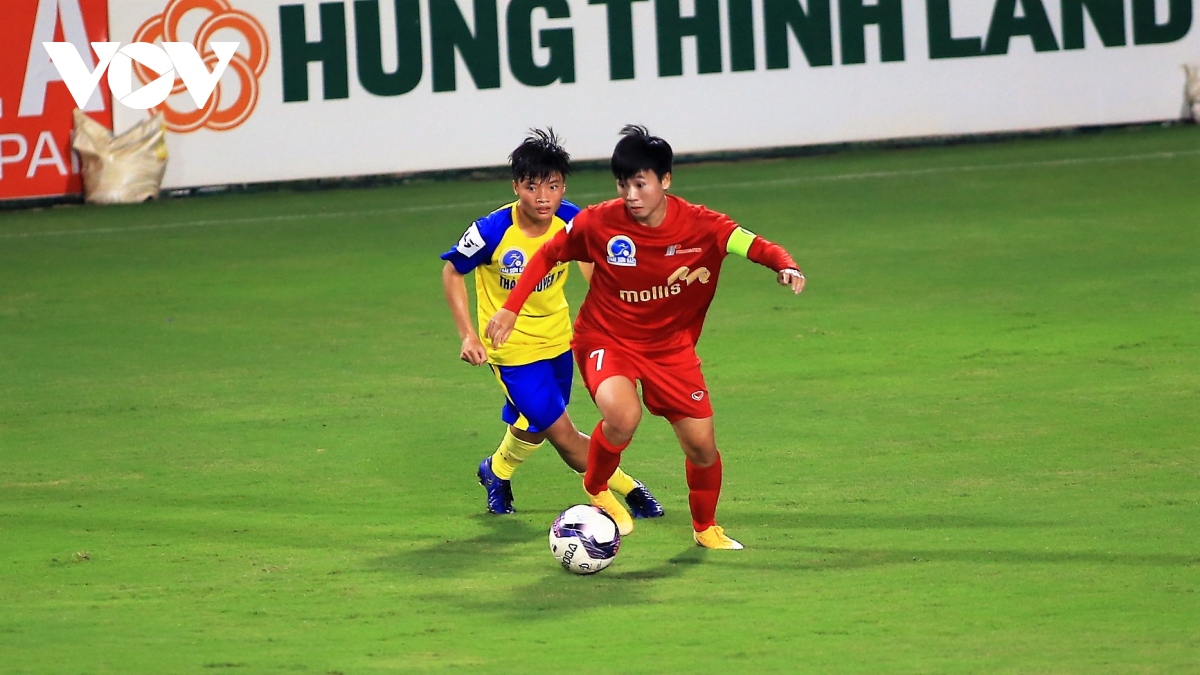 giai bong da nu vDqg 2022 thai nguyen t t tro lai ngoi dau hinh anh 2