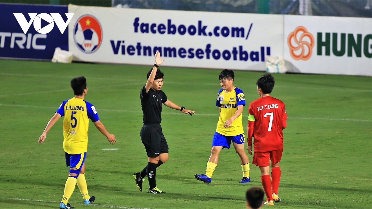 giai bong da nu vDqg 2022 thai nguyen t t tro lai ngoi dau hinh anh 5