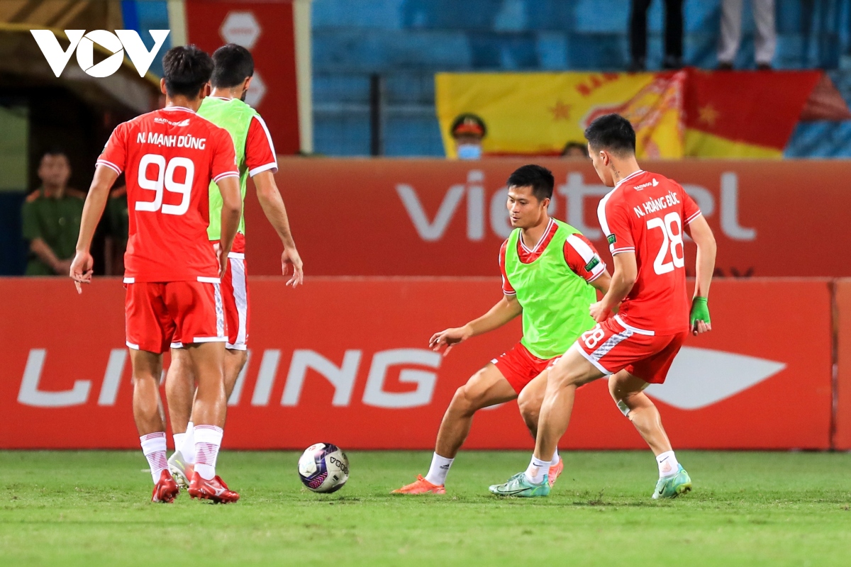 chia diem voi ty so hoa 1-1, viettel fc va hai phong fc xa dan doi dau bang ha noi fc hinh anh 5