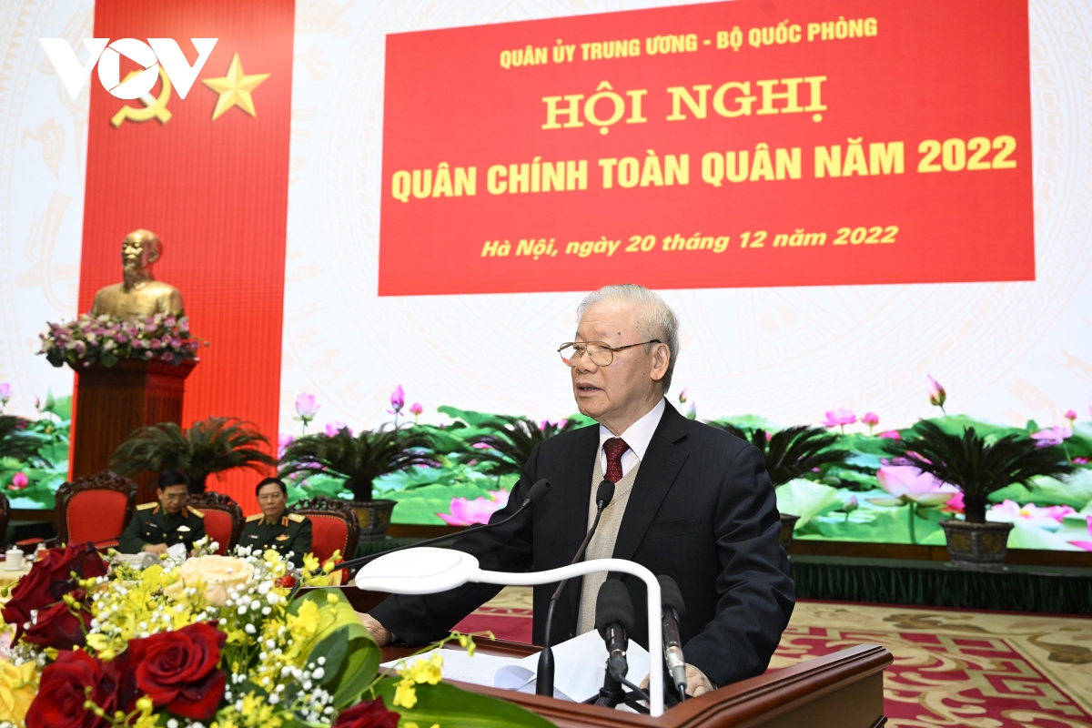 toan van bai phat bieu cua tong bi thu tai hoi nghi quan chinh toan quan nam 2022 hinh anh 1