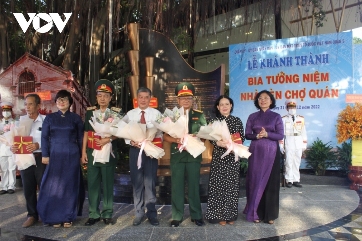 TP.HCM khánh thành Bia tưởng niệm Nhà đèn Chợ Quán